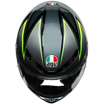 AGV K-6 Flash Grey Black Lime